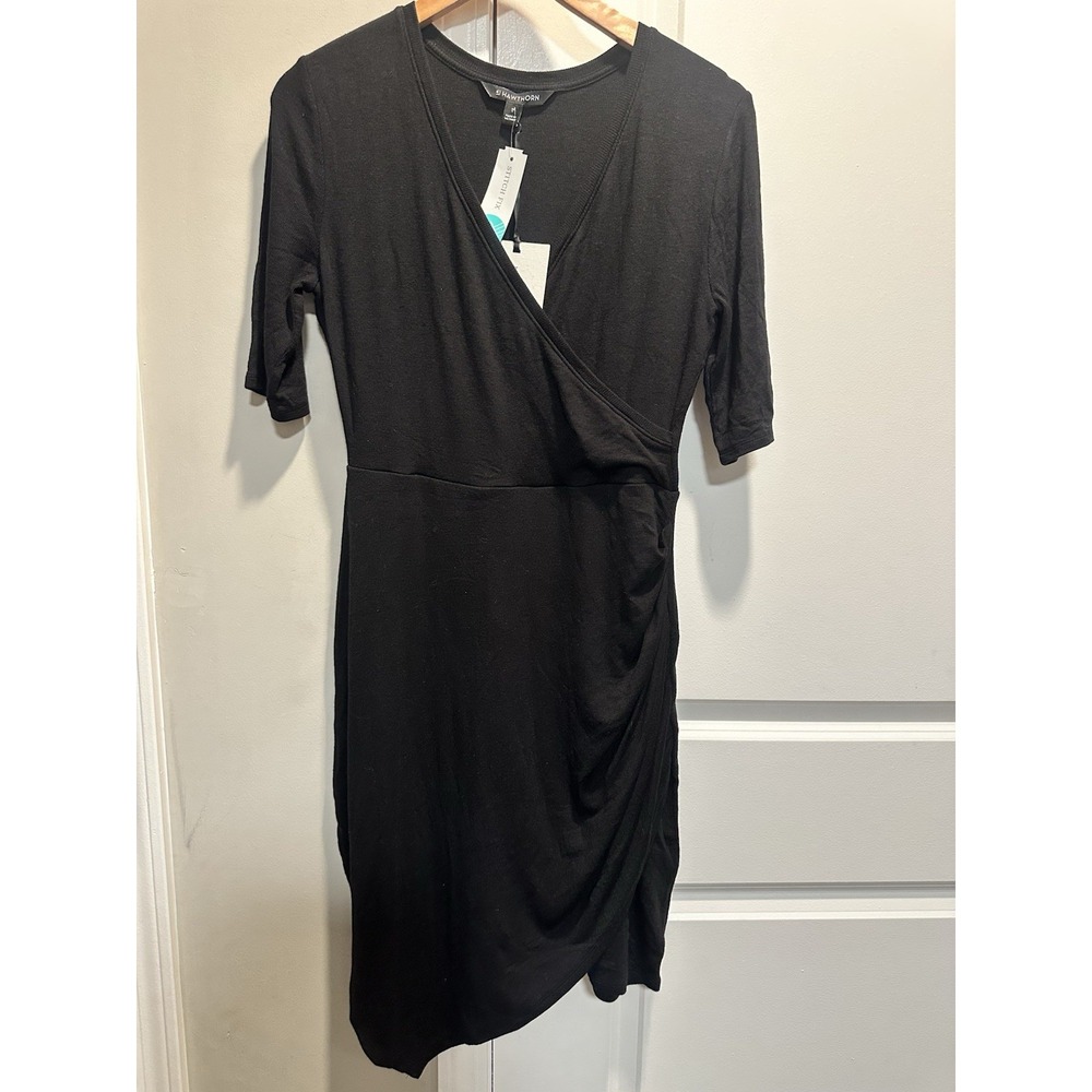 41‎ Hawthorn NWT Black Wrap Dress Size Medium